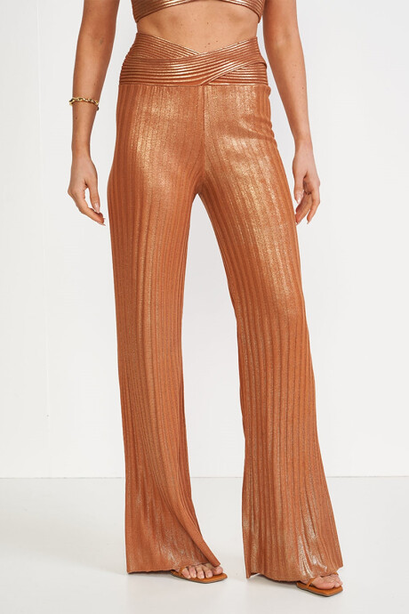 Pantalon Electra Cobre Metalizado