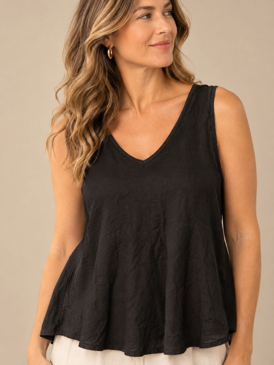 MUSCULOSA SENTIR - Negro 