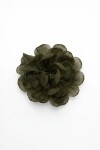 Broche flor verde