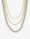 Collares Cortos Metal Collares Cortos, Metal Balls - Combinacion Bicolor