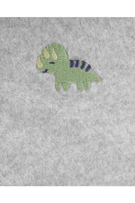 Set tres piezas, chaleco de micropolar, pantalón y body de algodón, diseño dinos Sin color