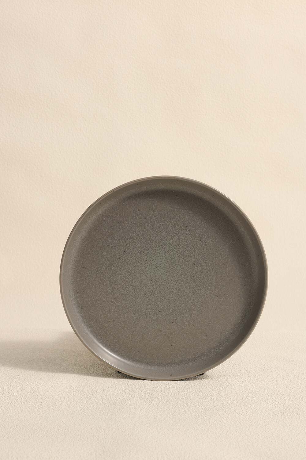 Plato Postre Dark Grey Color Unico