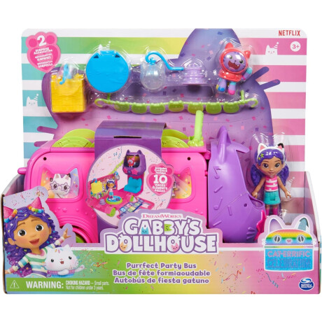 Gabbys Dollhouse Set Autobús De Fiesta Gatuno Gabbys Dollhouse Set Autobús De Fiesta Gatuno