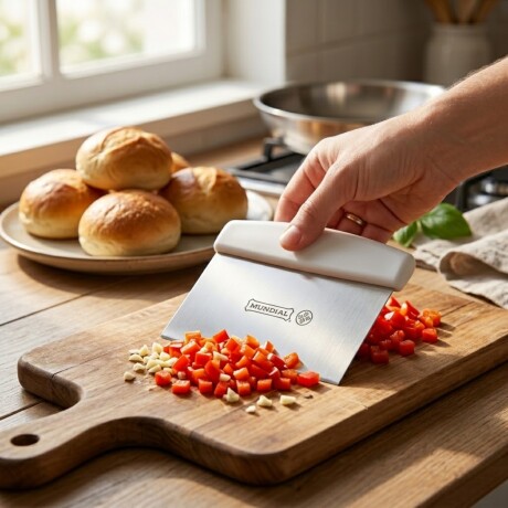 CORNET - cortador raspador mango blanco BLANCO