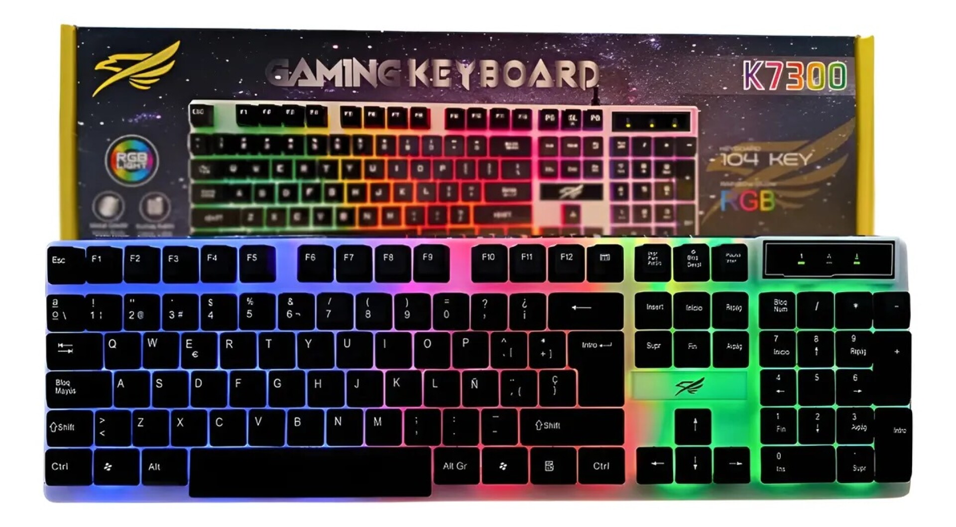 Super Teclado Gamer Rgb 