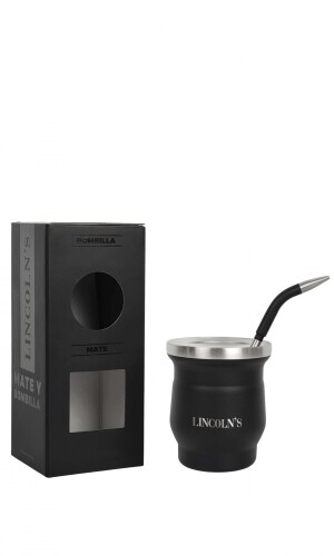 KIT MATE Y BOMBILLA NEGRO