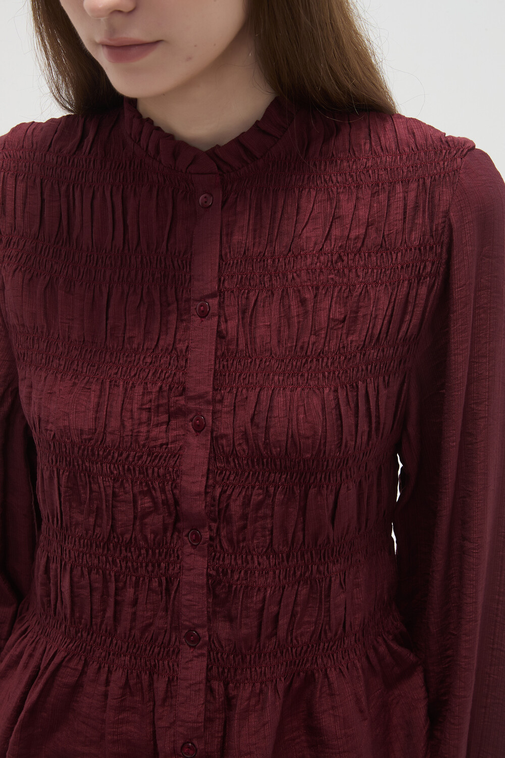 Camisa Olyvar Cereza Oscuro