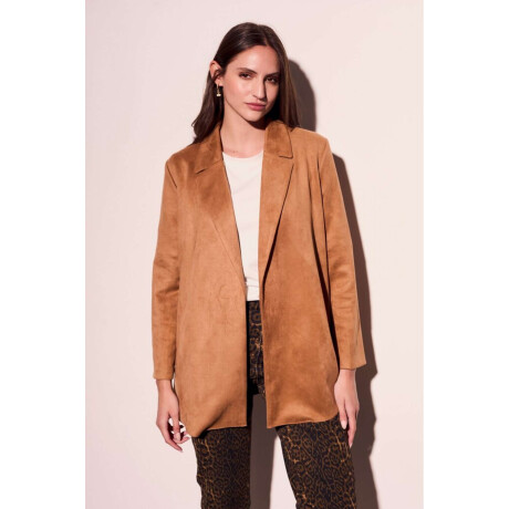 Blazer Gamuza Cuero Vegano Whisky