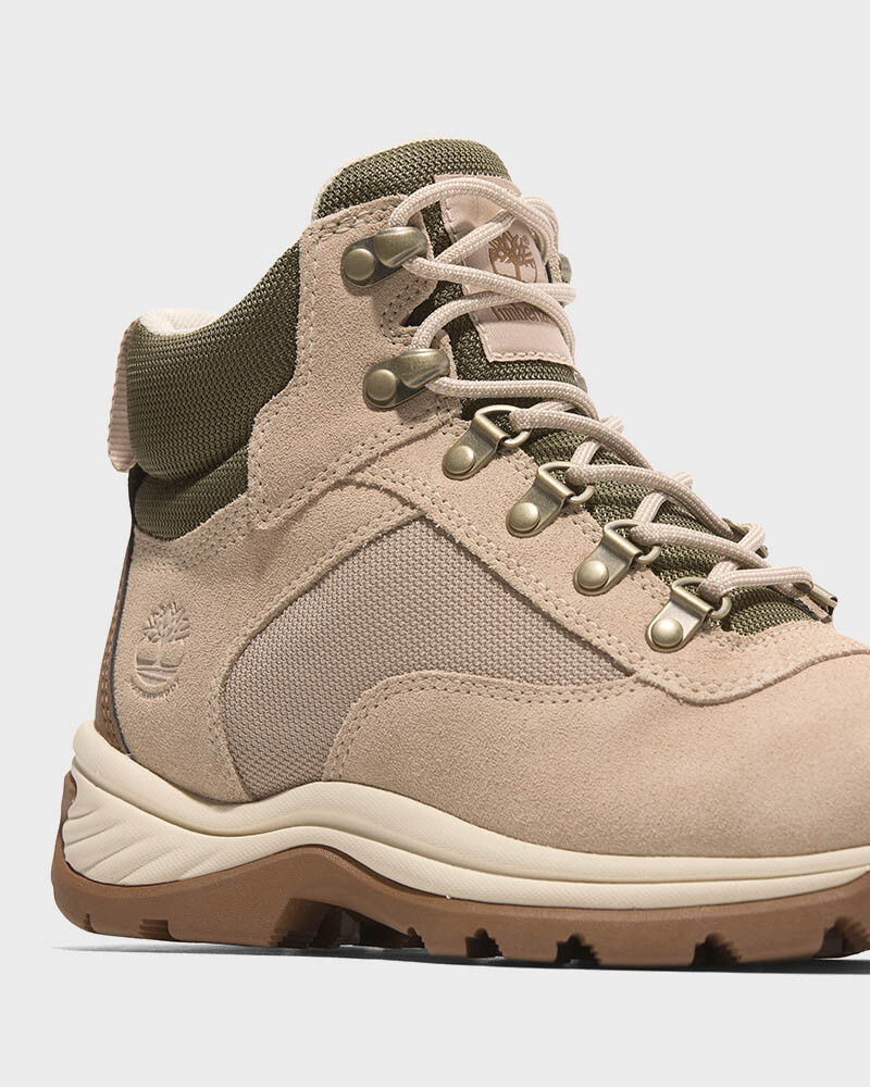 Botas White Ledge Mid Waterproof Mujer Light Beige Suede