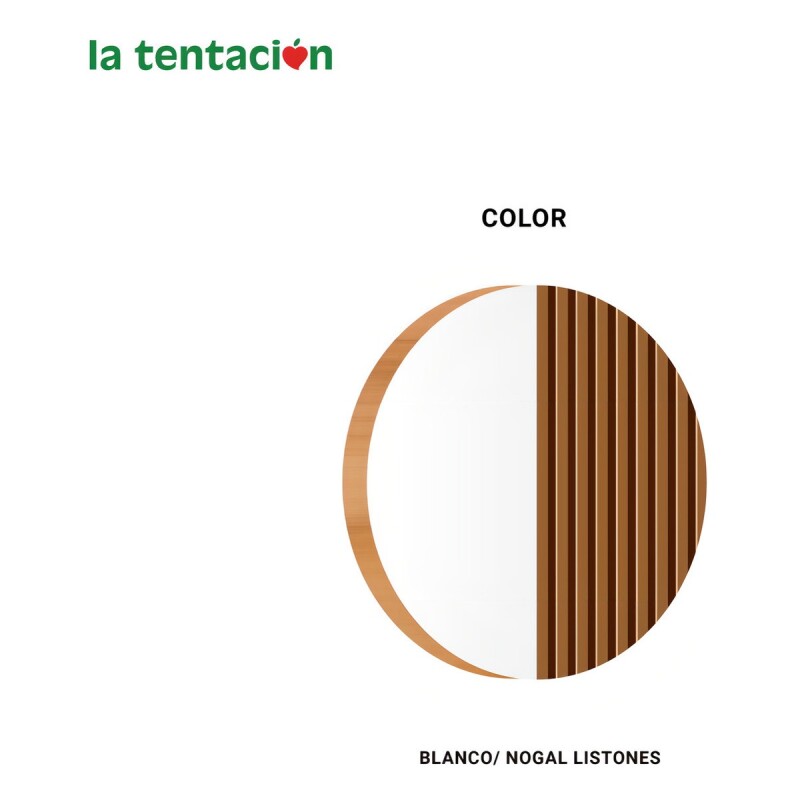 Rack Modular Para Tv Led En Mdp 15mm Hasta 55'' Color Blanco/nogal Rack Modular Para Tv Led En Mdp 15mm Hasta 55'' Color Blanco/nogal