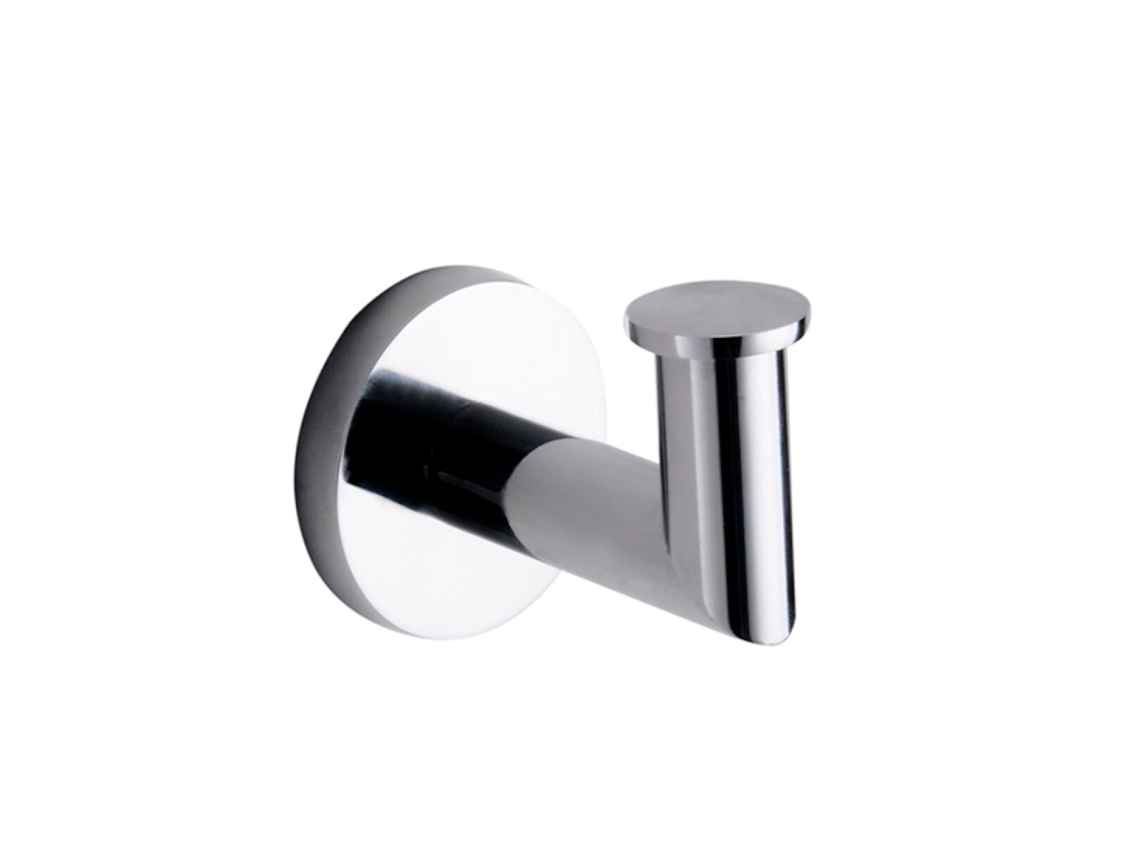 Percha Cromada Metalica Modena Cromo Mate De Baño 