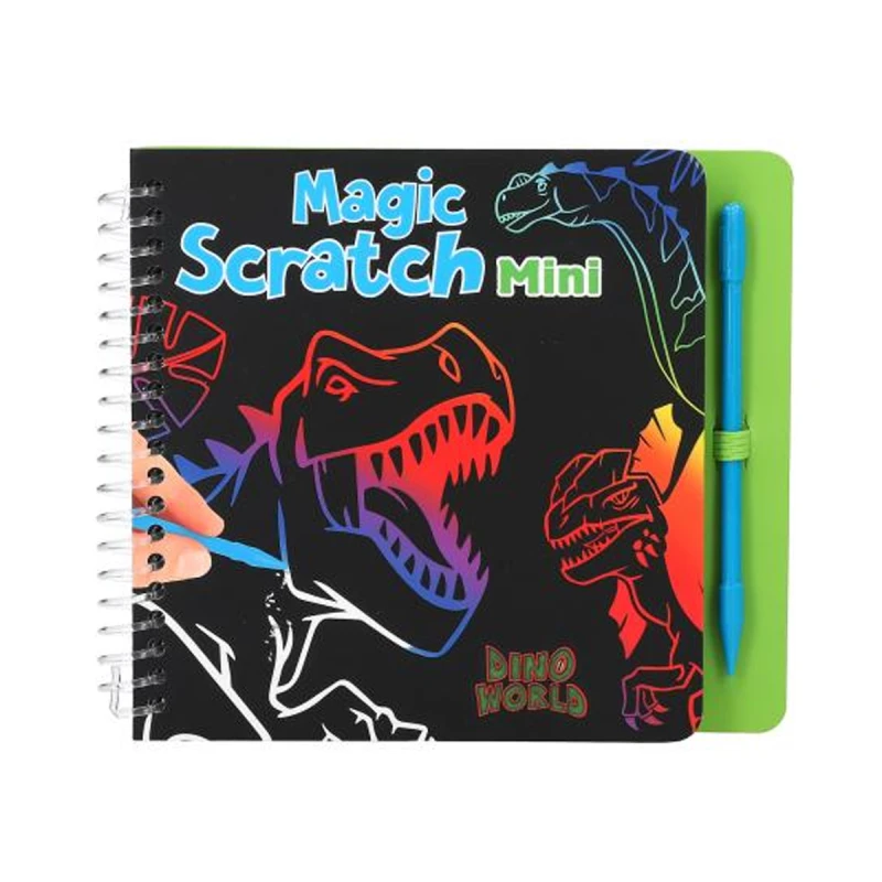 Mini libro mágico para rascar Scratch Dino World Mini libro mágico para rascar Scratch Dino World