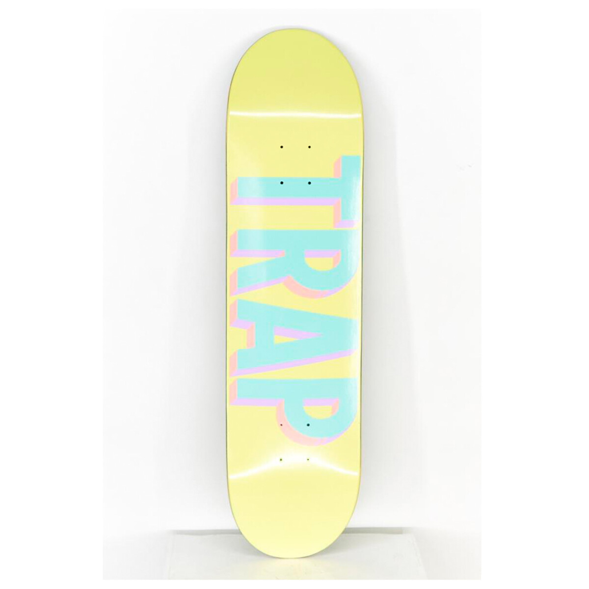 Deck Trap Block Logo 8.0" - Yellow - (Sólo tabla - Lija incluída) 