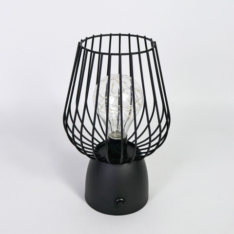 LAMPARA LED METAL NEGRO 16X24.5CM Unica