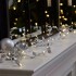 Guirnalda Guía Luces Led Hojas 5m Decoración Navidad Color Variante Plateado