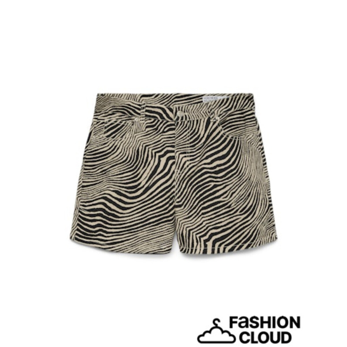 VMTESS MR DENIM AOP SHORTS NOOS - Silver Mink 