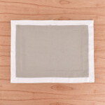 Individual Florencia Beige con tablas blancas