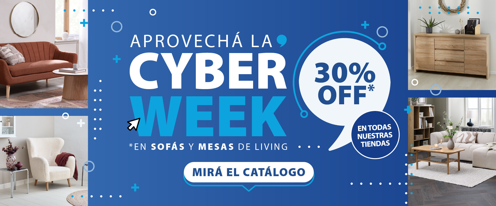 CW - Sofás y mesas de living 305 OFF