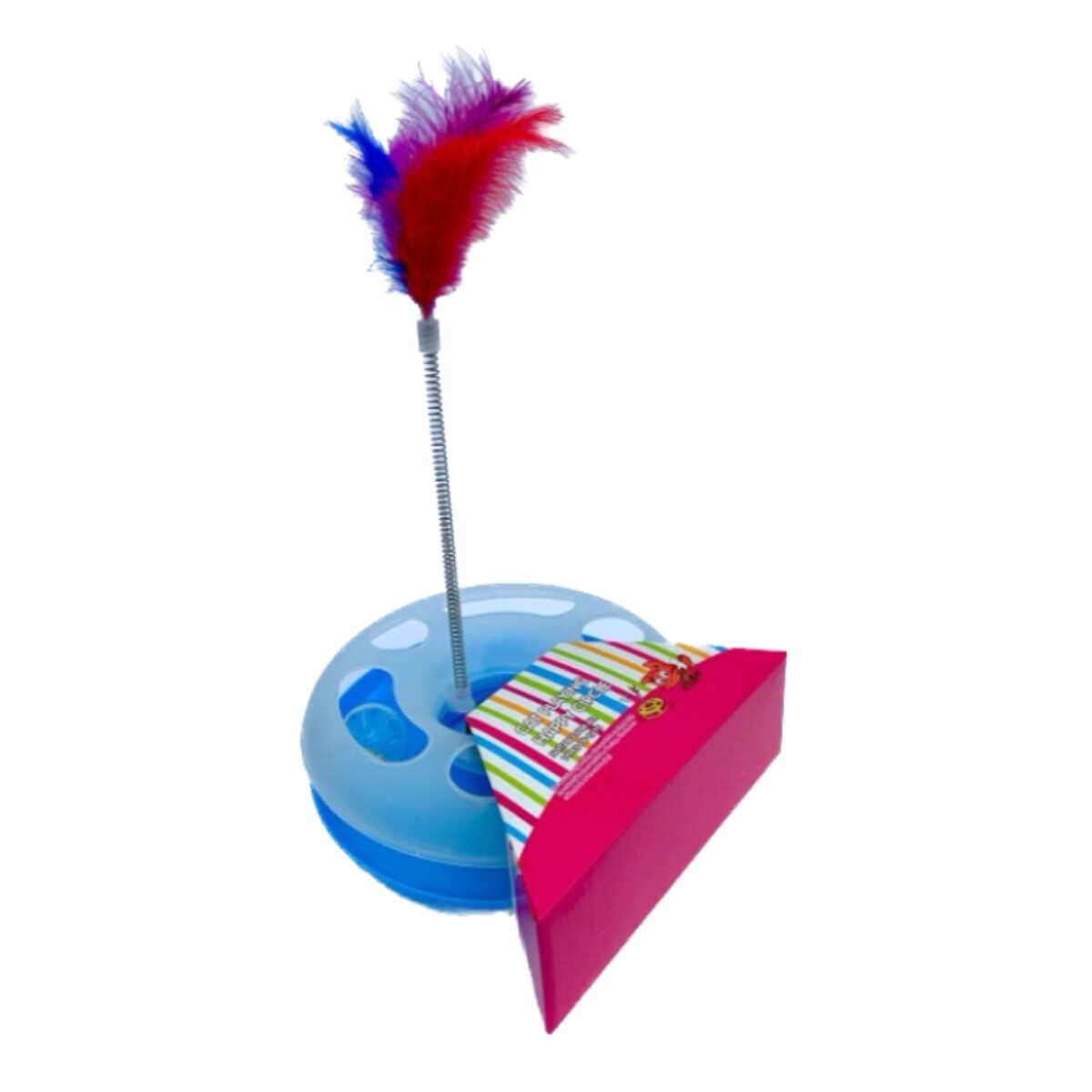 Juguete Para Gatos Bola Con Pluma 