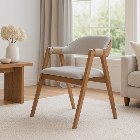 Silla Turim - Tela Rústica 557 (Beige)