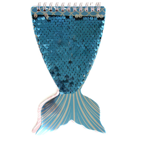 Libreta de 48 hojas Cola de Sirena con lentejuelas Libreta de 48 hojas Cola de Sirena con lentejuelas