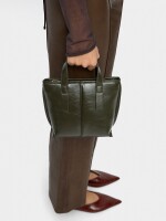 Bolso Tote Con Bandolera caqui