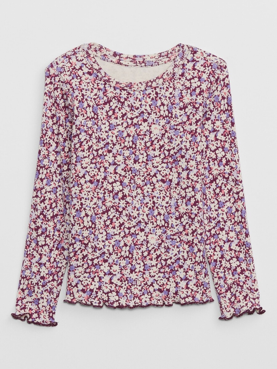 Remera Gráfico Manga Larga Toddler Niña - Pink Ditsy Floral 