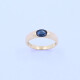 Anillo oro 18k y zafiro oval. Anillo oro 18k y zafiro oval.