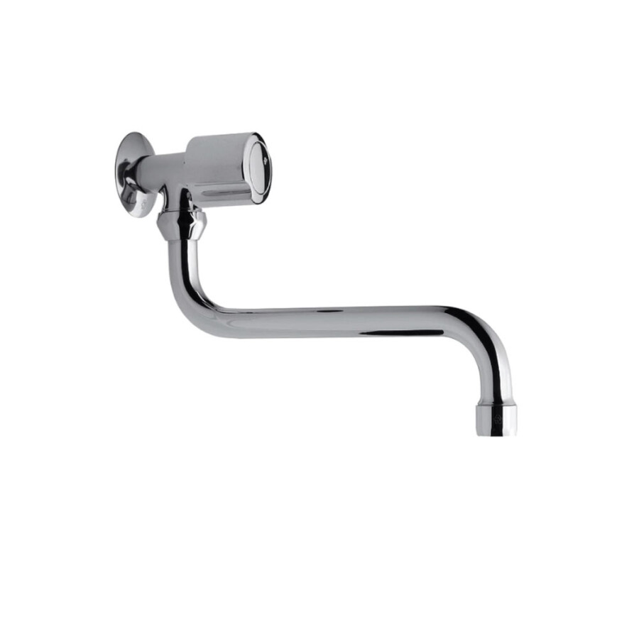 Griferia de Cocina para Pared con Pico Curvo Cromado Linea Allegro Griferia de Cocina para Pared con Pico Curvo Cromado Linea Allegro