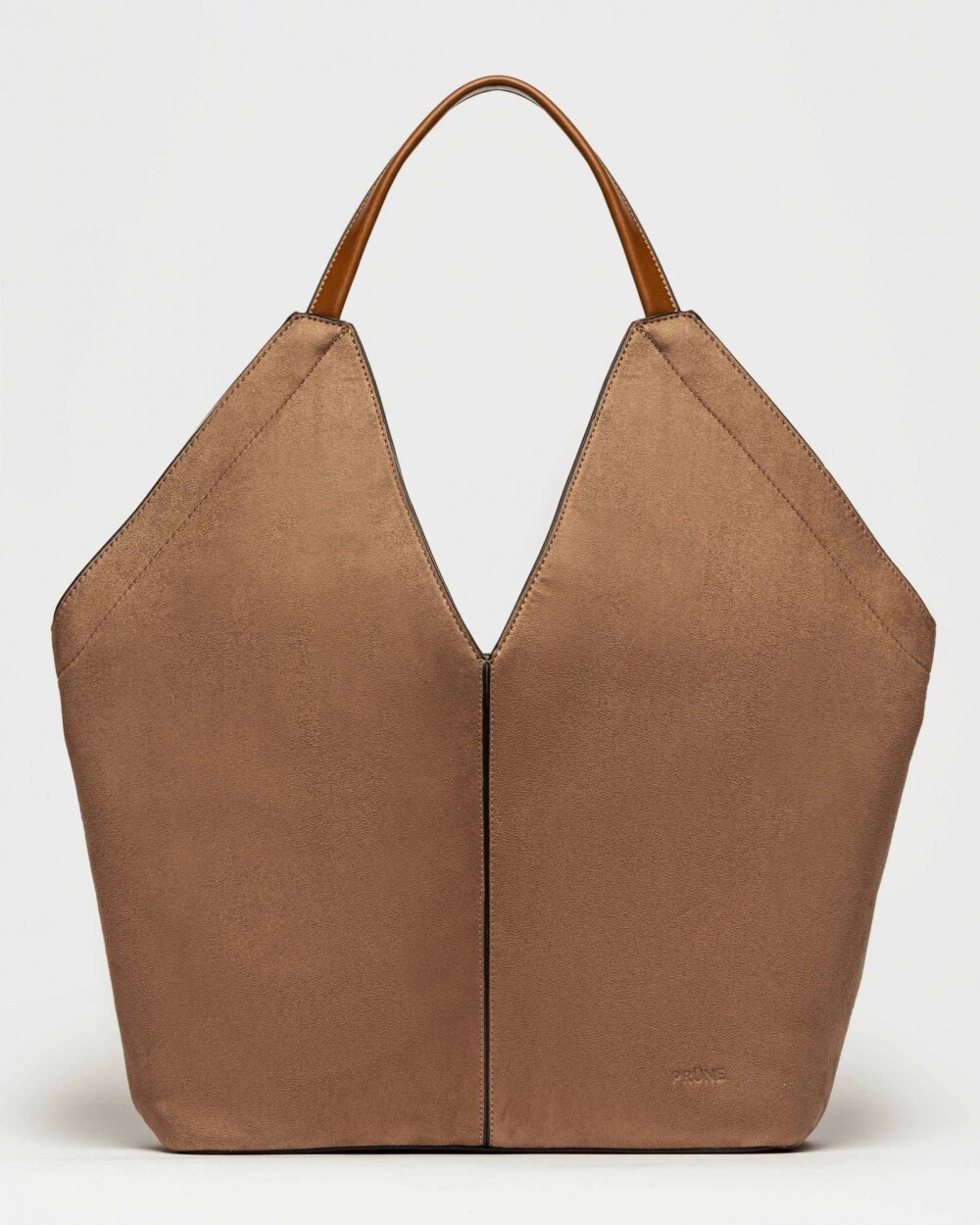Bolso Josephine en efecto gamuza Taupe