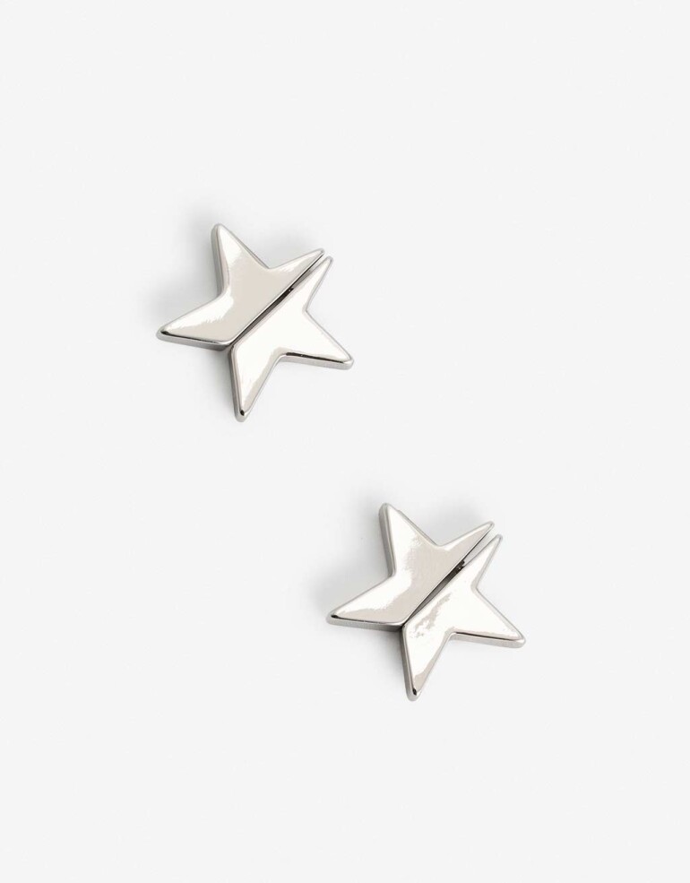 Aros Pasantes Metal Aros Pasantes Cosmic - Plateado Rodio