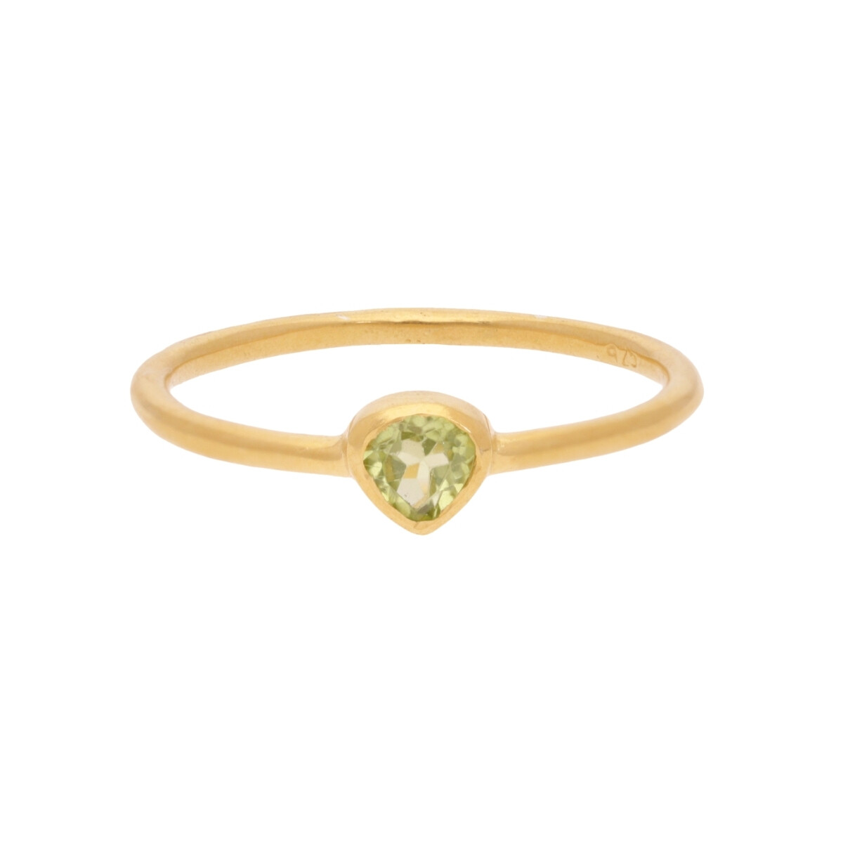 Anillo Karvik de plata 925 bañada en oro 18 K 