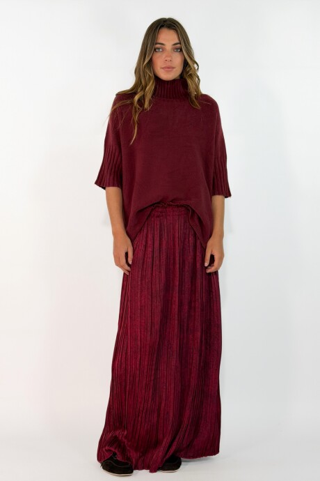 POLLERA MAKRAN Bordo