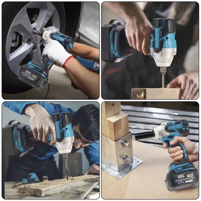 Llave de Impacto Atornillador Brushless EcoDrop 21V 380NM + Accesorios Llave de Impacto Atornillador Brushless EcoDrop 21V 380NM + Accesorios