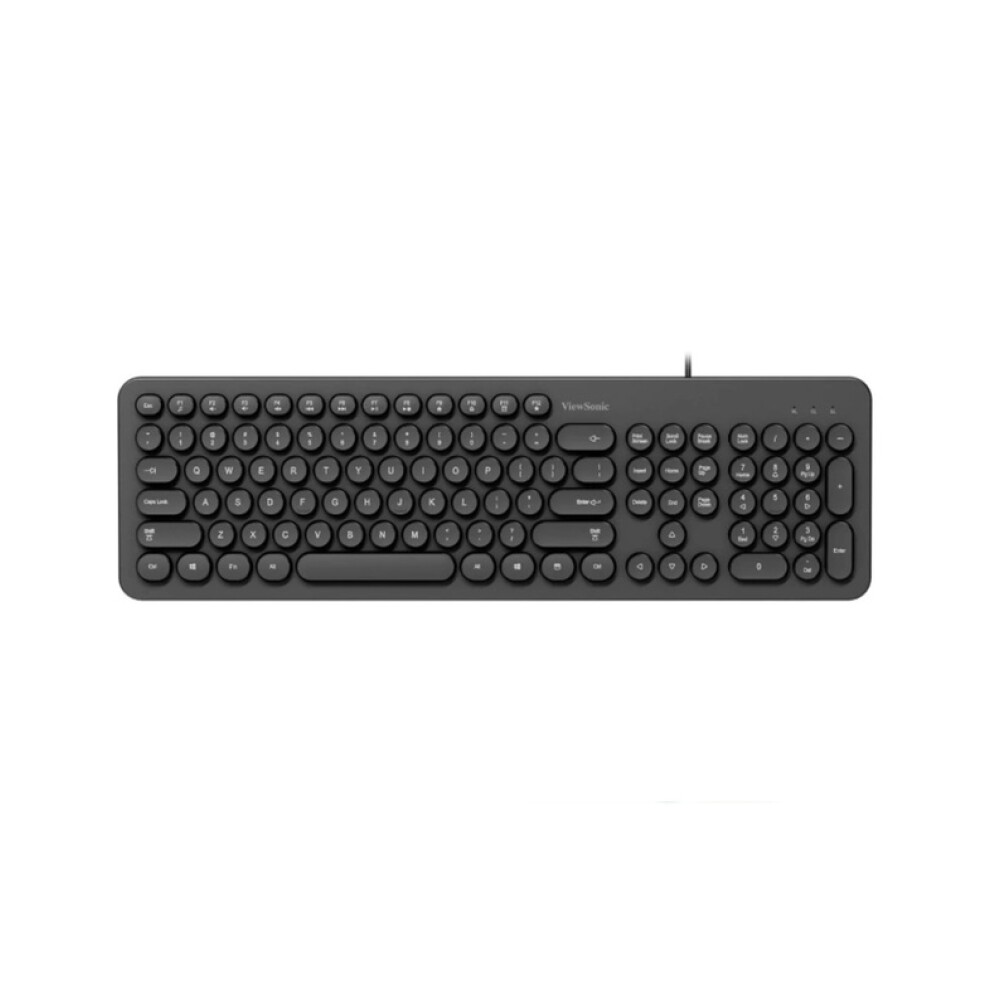 Teclado USB ViewSonic KU334 Español con Teclas Redondas TECLADO USB A VIEWSONIC KU334 ESPAÑOL TECLAS REDONDAS