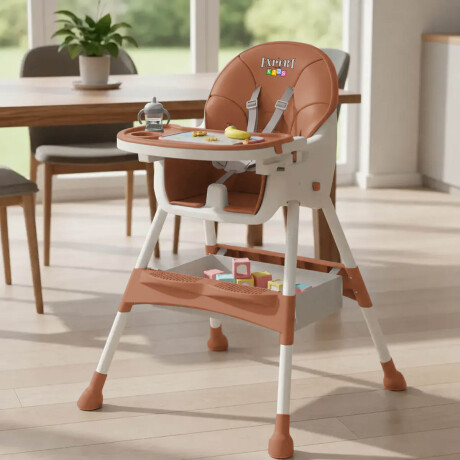 Silla De Comer Para Bebé Multiuso 2en1 Sillita Niños Marron