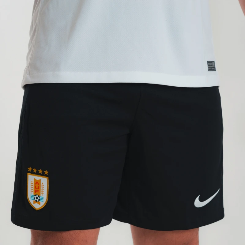 Short Uruguay Stadium Camiseta Oficial de Hombre Negro