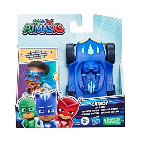 Vehículo y antifaz PJ Masks Hasbro Catboy