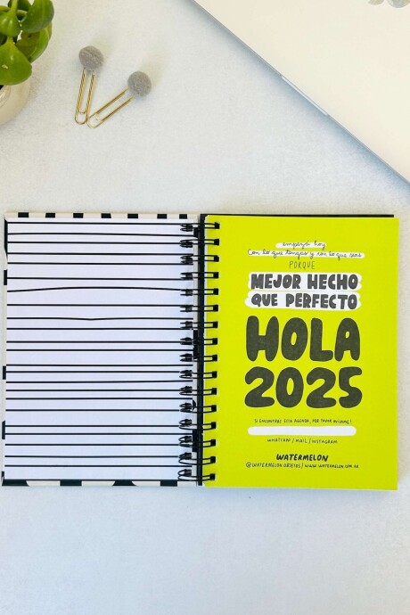 AGENDA SEM A LA VISTA 2025 ORGÁNICA