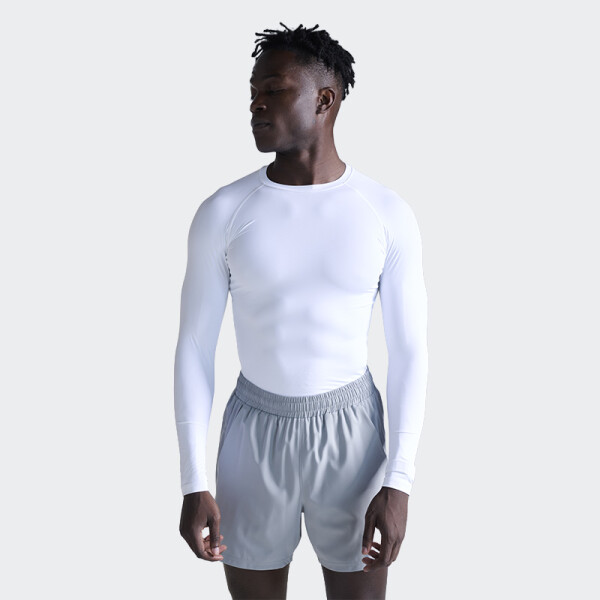 Remera 2XU Core Compression Long Sleeve Blanco