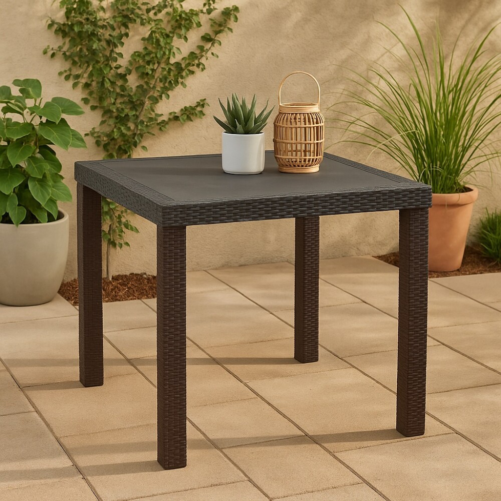 Mesa Desmontable Cuadrada De Polipropileno Para Exteriores Mesa Desmontable Cuadrada De Polipropileno Para Exteriores