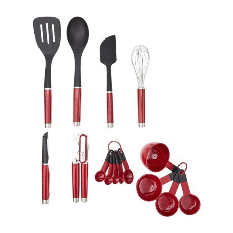 Set de utensilios 15 piezas Rojo KitchenAid Set de utensilios 15 piezas Rojo KitchenAid