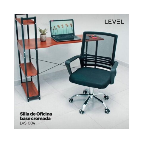 Silla Oficina Level Base Cromada LVS-004 Silla Oficina Level Base Cromada LVS-004