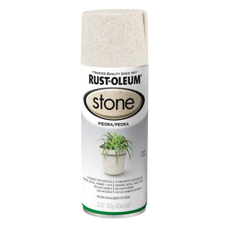 Esmalte Aerosol Efecto Piedra - Crema 340Gr Rust Oleum Crema 340Gr Rust Oleum