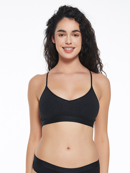 TOP NADADOR CON ELASTICO NEGRO