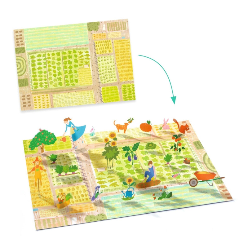 Sticker Escenas de granja 3D con pegatinas de Djeco Sticker Escenas de granja 3D con pegatinas de Djeco