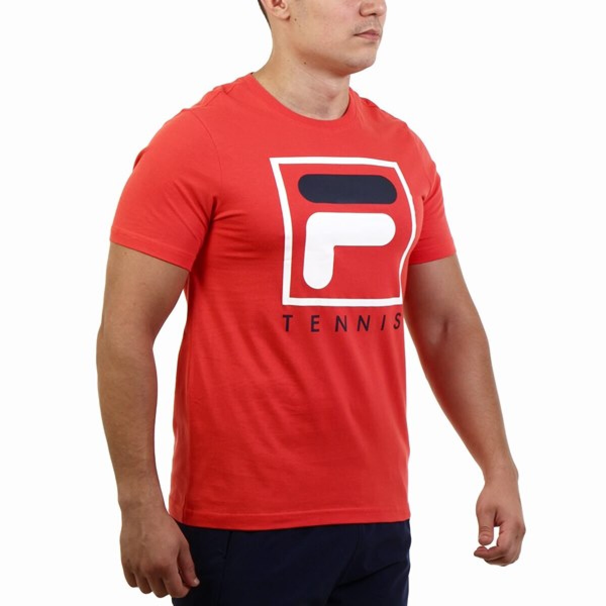 Remera Camiseta Deportiva Para Hombre Fila Soft Urban - Rojo 