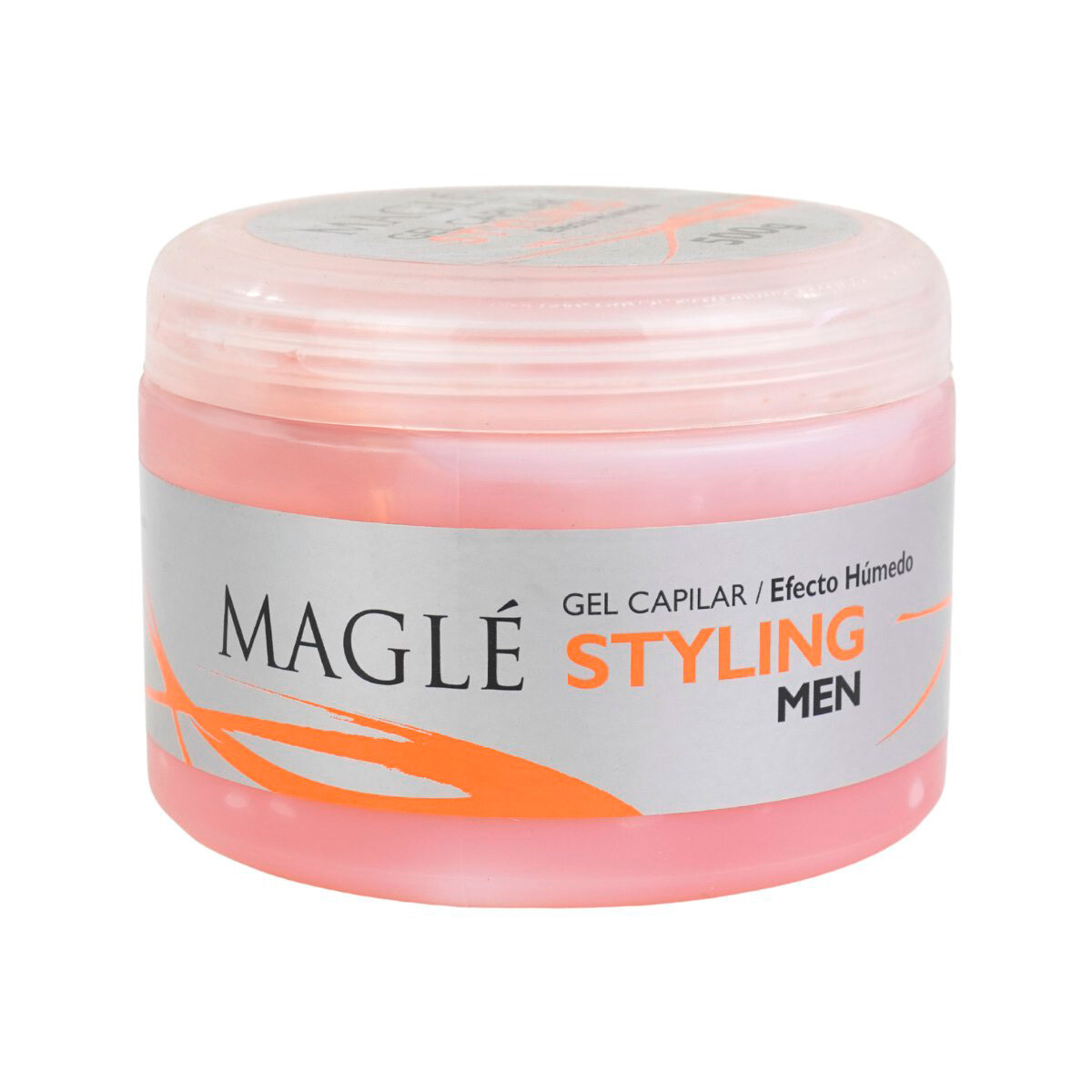 FIJADOR GEL CAPILAR MAGLE STYLING MEN 500 G EFECTO HUMEDO NARANJA 