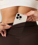 Leggings Flare PureLuxe High-Waisted TLC Kick Mujer Cacao