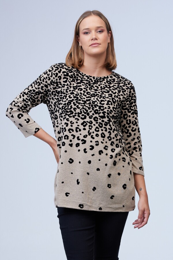 Buzo Animal Print BEIGE/MULTI